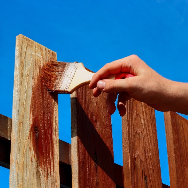 Image presents Benefits of timber fence paint