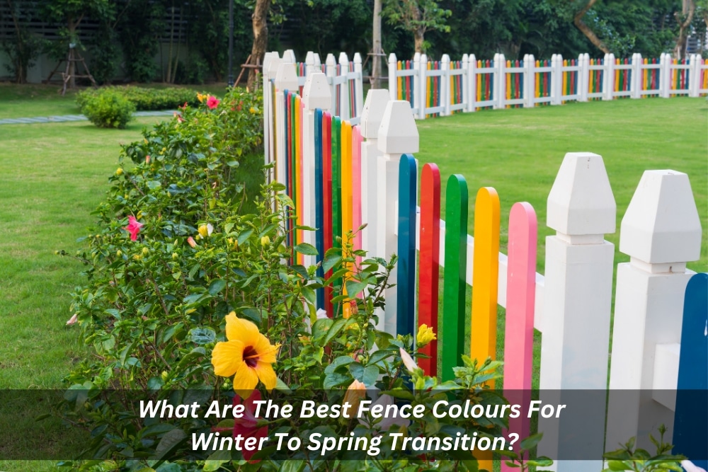 Image presents What Are The Best Fence Colours For Winter To Spring Transition