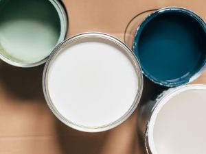 A selection of paint colours for a home makeover. Ideal for repainting interior walls.