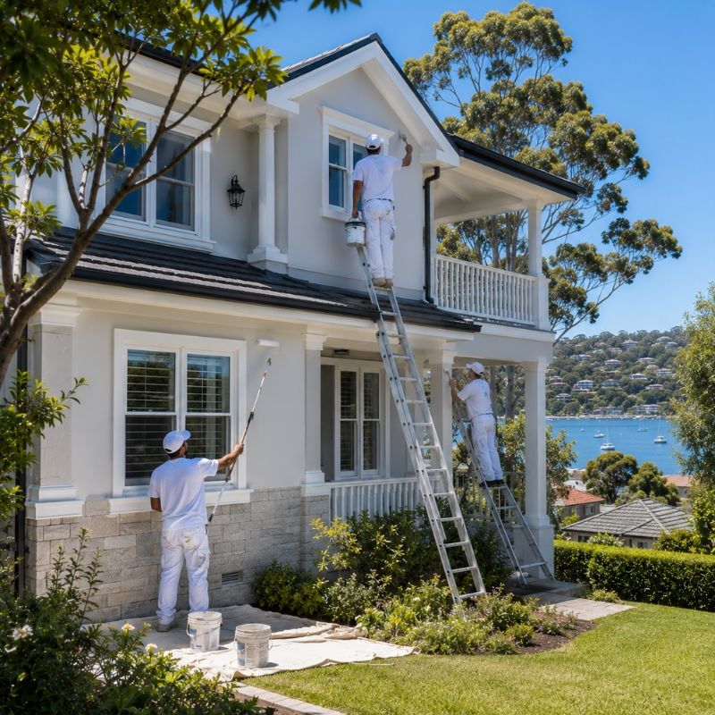 painter / crew on a North Shore home
