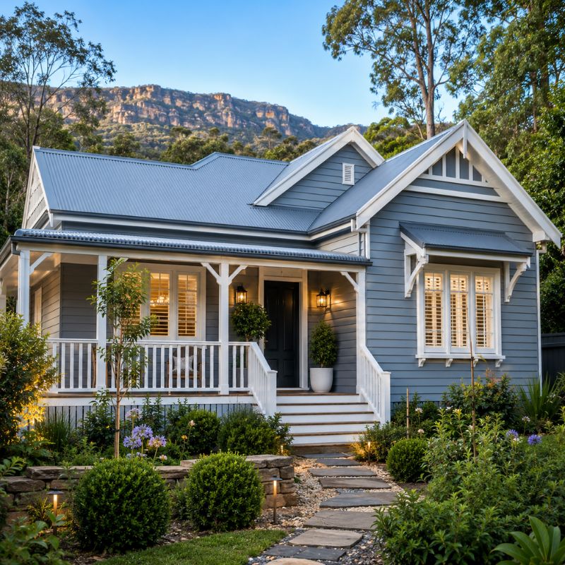 A repainted Blue Mountains home