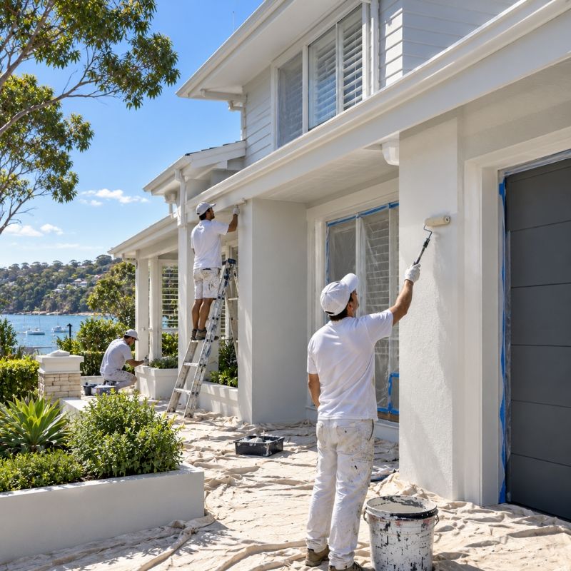 painter / crew on a Sutherland Shire home