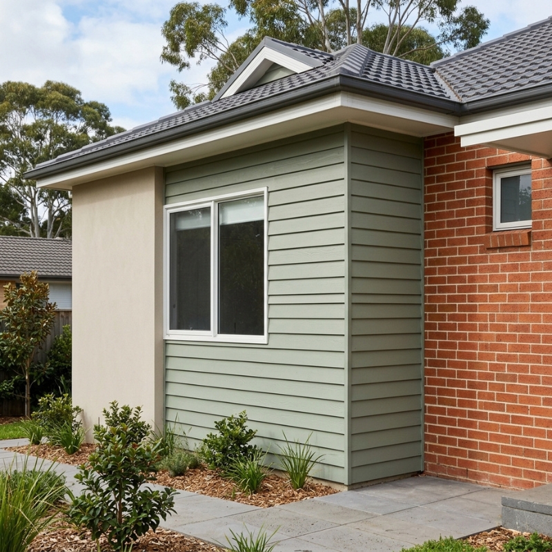 Render, weatherboard and brick exterior surfaces for painting