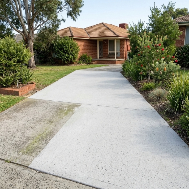 Sydney driveway pressure cleaning on a residential concrete surface